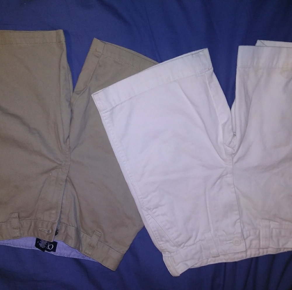 Boys khaki Chaps and white Ralph Lauren